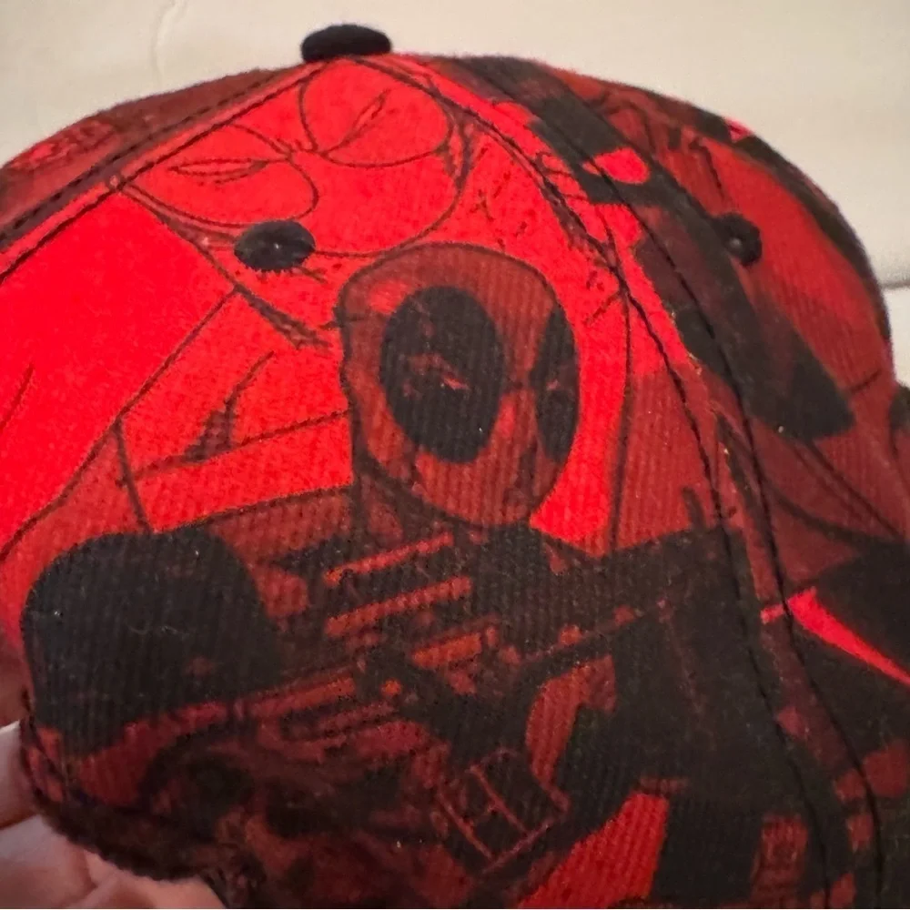 Marvel Deadpool Red Tonal Snapback Hat